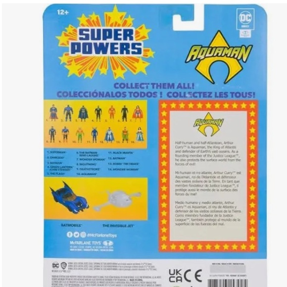 New McFarlane Toys DC Aquaman 4”’Figure *damaged box - Picture 3 of 9